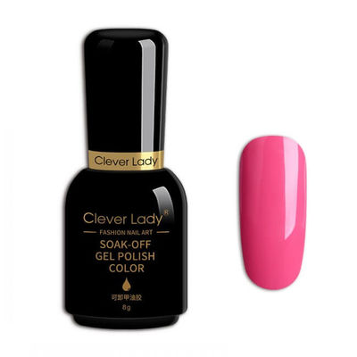 6 Colors Pink Full Cover Soak Off Non Toxic Nail Polish