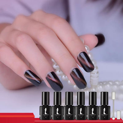 0.27oz Black Owned Non Toxic Nail Polish , Gel Nail Polish Soak Off UV Led