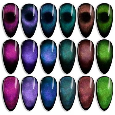 6 Colors 9D Cat Eye Nail Polish