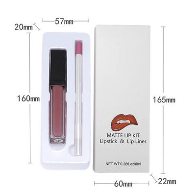 MSDS 8ml 2 In 1 Matte Lip Liner And Lip Gloss Set