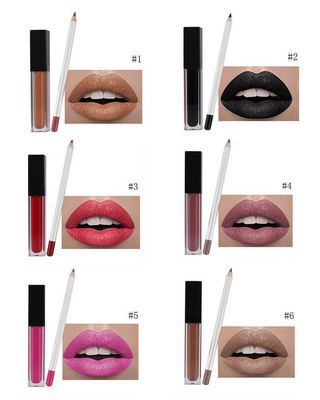 MSDS 8ml 2 In 1 Matte Lip Liner And Lip Gloss Set