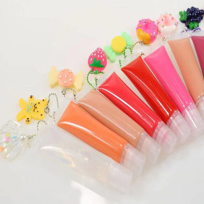 MSDS Private Label Vegan Lip Gloss , Long Lasting Clear Lip Gloss