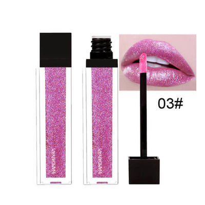 Natural Shimmer Lip Gloss Set , Glitter Waterproof Long Lasting Lip Gloss