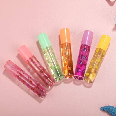 6 Colors MSDS Plumping Clear OEM Fruit Lip Gloss