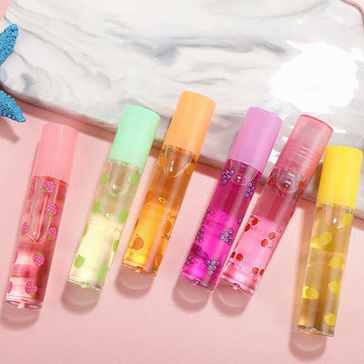 6 Colors MSDS Plumping Clear OEM Fruit Lip Gloss
