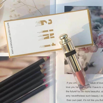 Private Label Waterproof Matte 2 In 1 Lip Gloss
