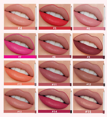Private Label Waterproof Lip Pencil , OEM Rose Lip Liner