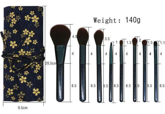 ISO9001 Eight Pieces Synthetic Makeup Brushes Set