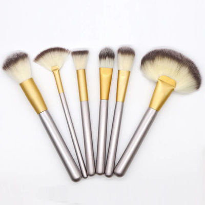 Home 18pcs Champagne Handle Face Makeup Brush Set