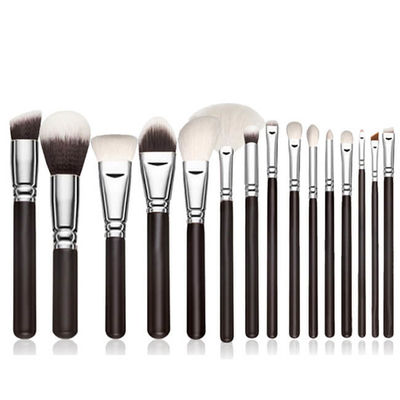 Custom Logo Black Face And Eye Makeup Brush Set