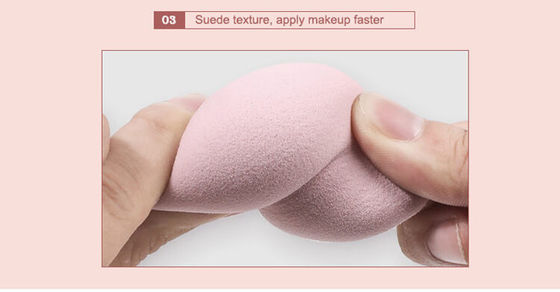 Non Toxic Face Makeup Sponge Egg , Purple Foundation Egg Sponge