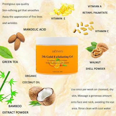 24K Gold Deep Cleanning Organic Exfoliating Face Scrub