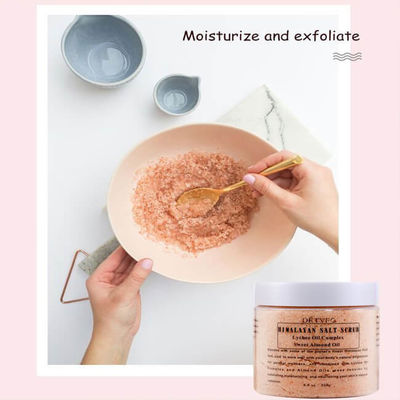 Custom Logo Label Whitening Himalayan Salt Body Scrub