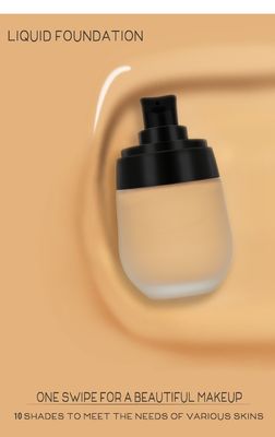 SPF15 Waterproof Matte Liquid Cream Foundation 30ml