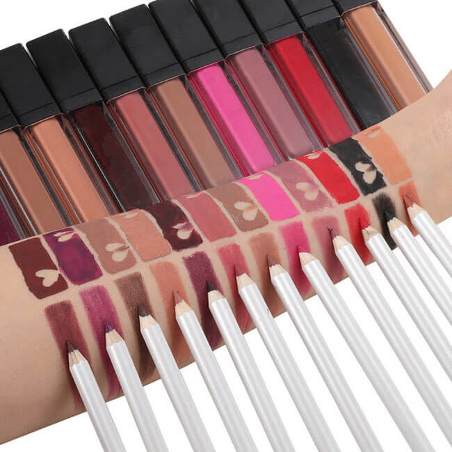 Waterproof 12 Colors Non Toxic Velvet Matte Lip Gloss