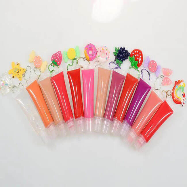 MSDS Private Label Vegan Lip Gloss , Long Lasting Clear Lip Gloss