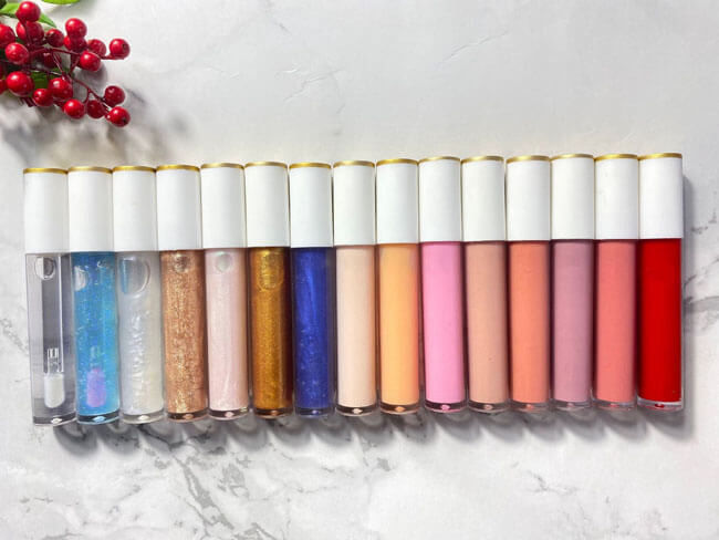 25 Colors Nude Glitter Lip Gloss OEM ODM Acceptable