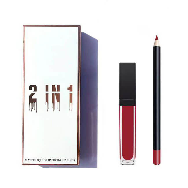 Private Label Waterproof Matte 2 In 1 Lip Gloss