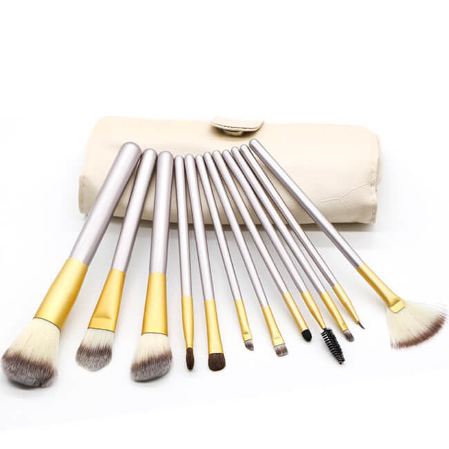 OEM 12pcs Private Label Makeup Brush Set Full Face