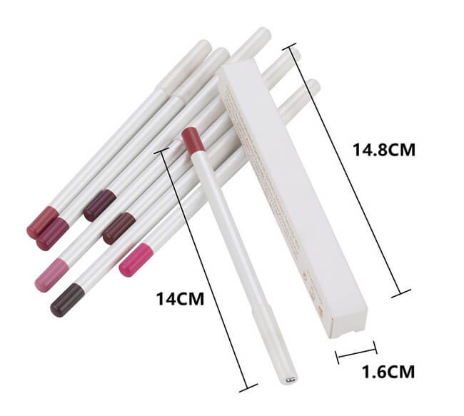 21 Colors 3 In 1 Lip Liner Pencil Set , Lip Liner As Eyeliner