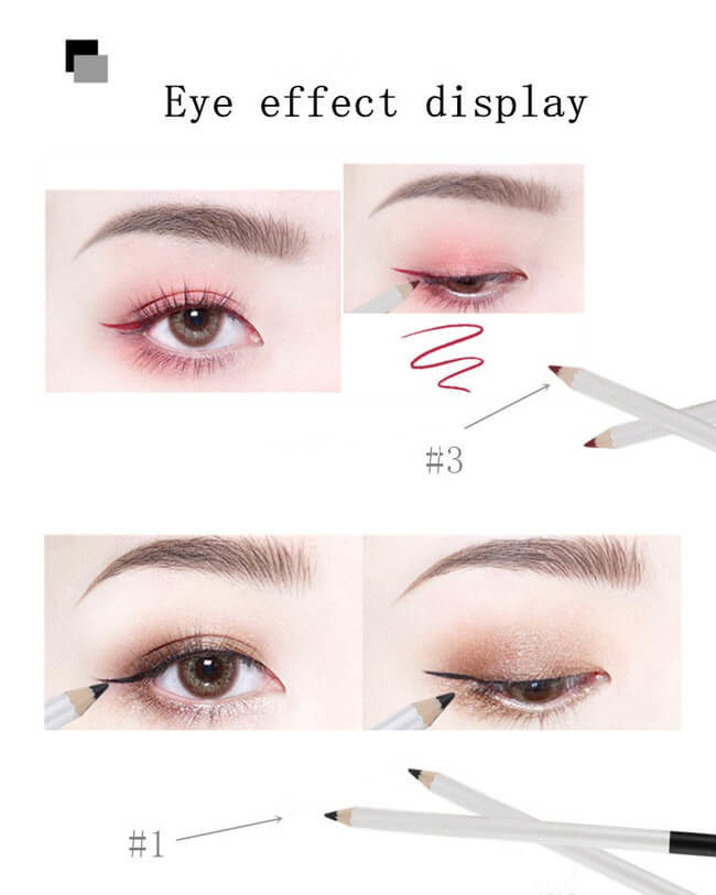 21 Colors 3 In 1 Lip Liner Pencil Set , Lip Liner As Eyeliner